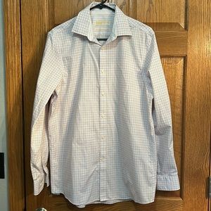 Michael kors shirt, sz 15.5”, orange blue and white